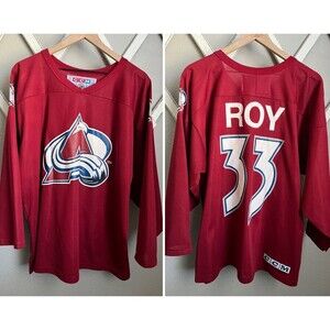 Vintage CCM Colorado Avalanche Jersey Men's Large Patrick Roy #33 Maska Air Knit